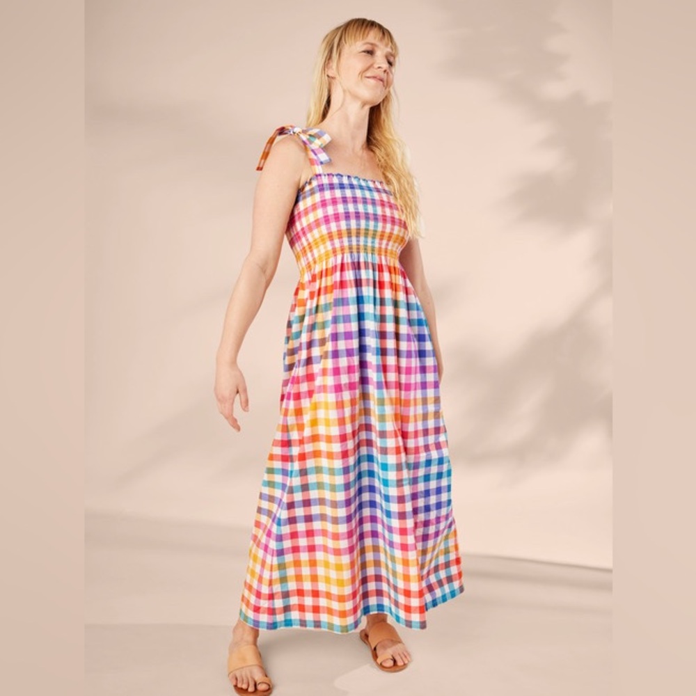 Tea Collection Smocked Gingham Dress